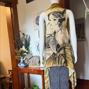 NWT Adore size small Artistic Sleeveless Drape Top